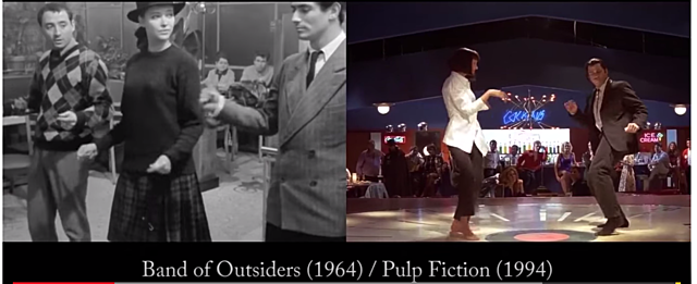 1964 Band of Outsiders Homage in Pulp Fiction 1994