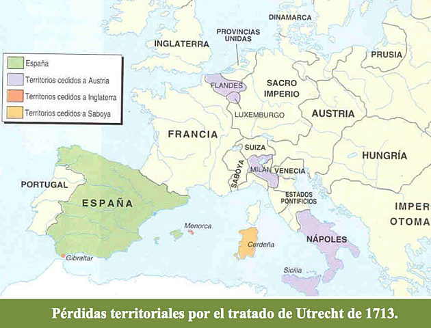 Tratado de Utrech (1713) y Rastatd (1714)