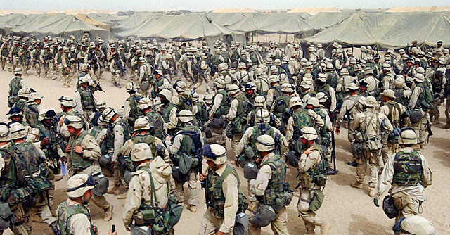 US invades Iraq ("enduring freedom")