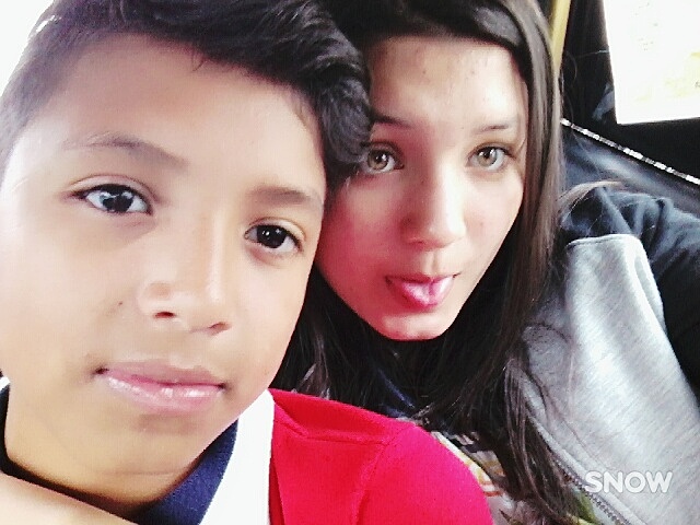 I play with my brother