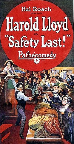 1923 Safety Last - Harold Lloyd homage in Hugo & many others