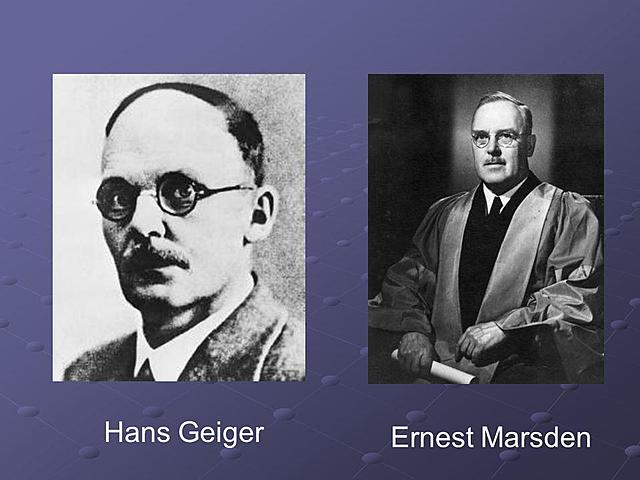 Hans Geiger y Ernest Marsden