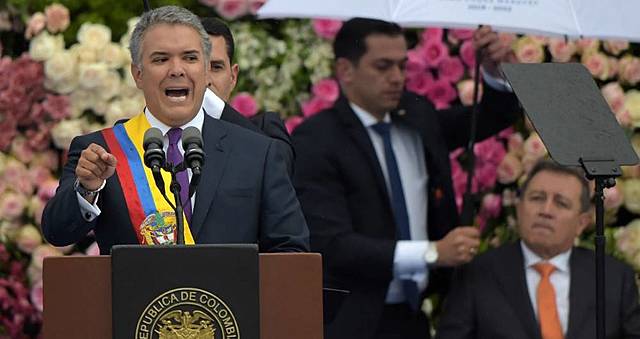 Posesion del Presidente de Colombia Ivan Duque