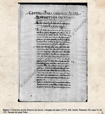 PRIMER CATECISMO ESCRITO EN COLOMBIA