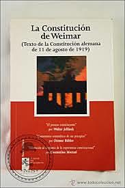 La constitución alemana de Weimar