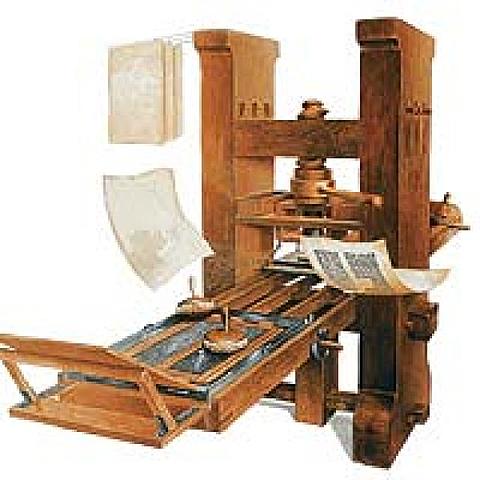 1450 DC - APARECE LA IMPRENTA DE GUTENBERG