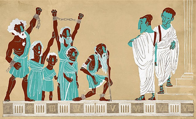 Rebelión de los plebeyos que se retiran al monte Aventino para exigir la igualdad de derechos con los  patricios