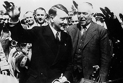 Hitler merges offices chancellor and president (P)