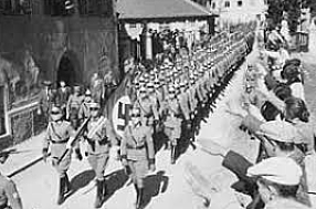 Hitler and Nazi Germany annex Austria (P)