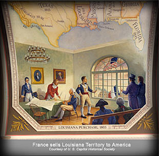 Napoleon sells the Louisiana Purchase