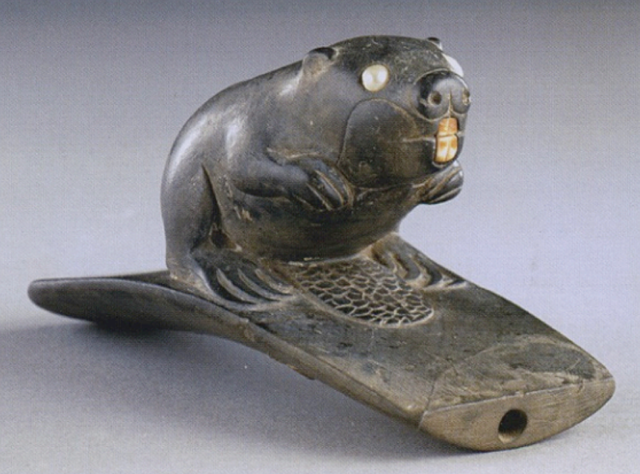 Beaver Effigy Platform Pipe