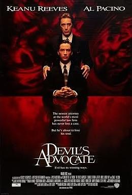 1997 The Devil's Advocate homage to John Milton's name writer of Paradise Lost
