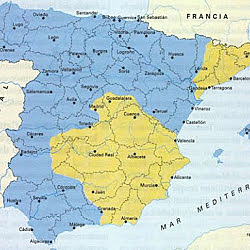 Mapa de la guerra 5 de Juliol