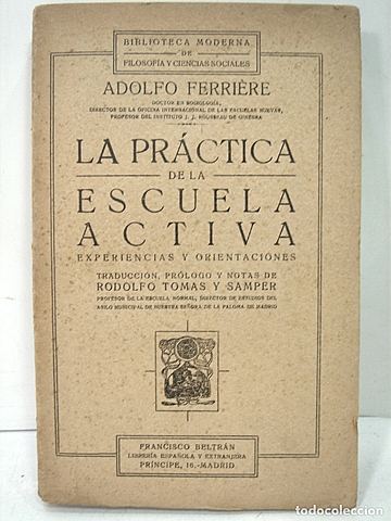 Pública la obra: Práctica de la Escuela Nueva.