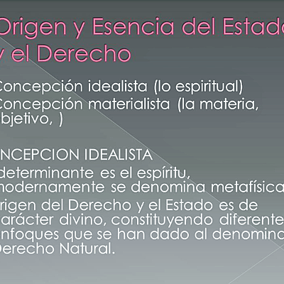 Timeline: Origen y esencia del estado y él derecho
