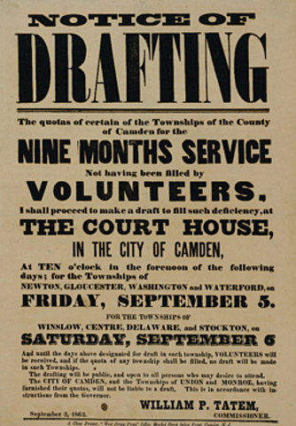 Congress Instituted the Draft