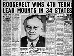 FDR Elected to a Fourth Term