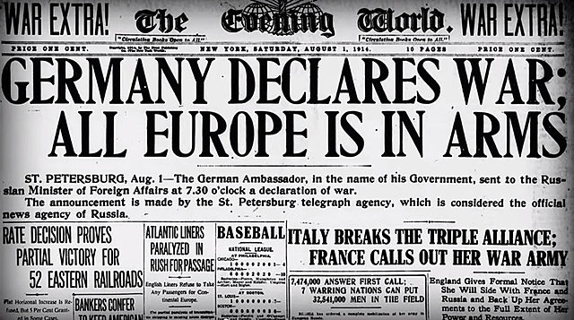 Alemania declara la Guerra a Rusia