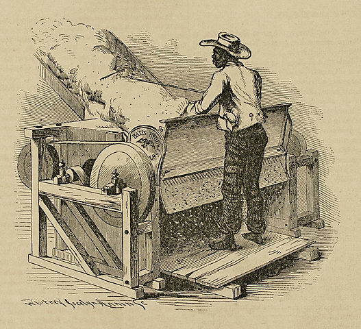 Maquina de desgranar algodón