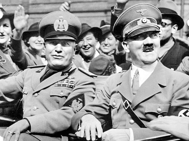 Hitler signs alliance with Mussolini (social)