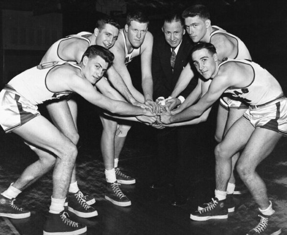 The Kansas Jayhawk's win their first NCAA Championship.