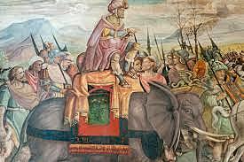 Hannibal invades Italy