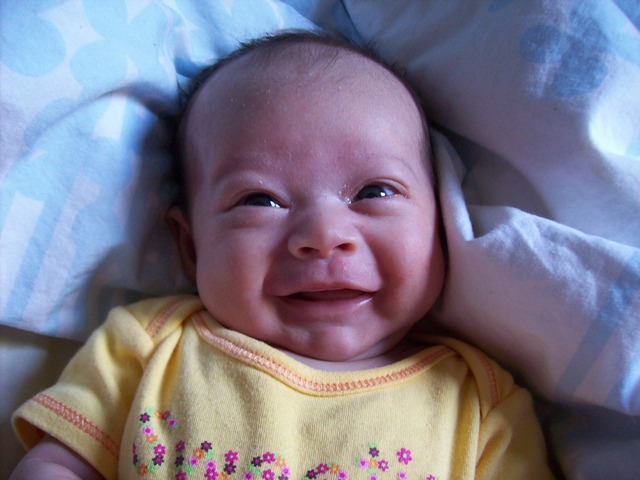 Really starts laughing at things