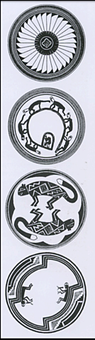 Drawing of Mimbres Pottery Designs