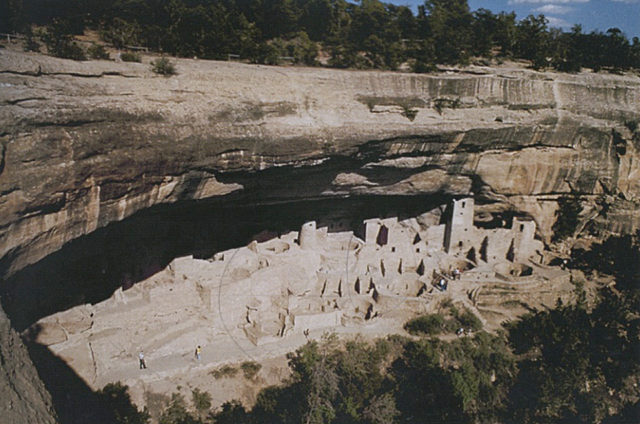 Interior View of Cliff Palace, Mesa Verde