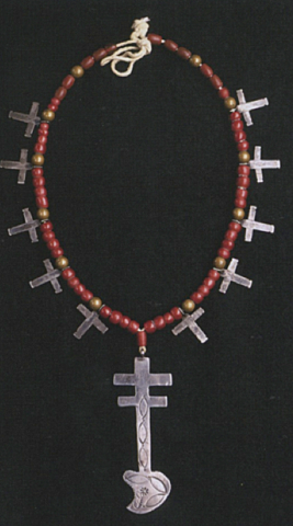 Cross and Dragonfly Necklace