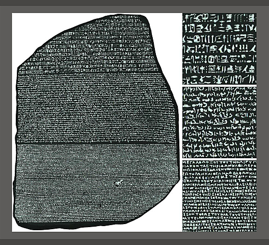Napoleons army discovers the Rosetta stone