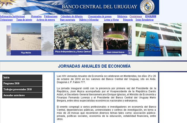 XXV edición de las Jornadas de Economía del Banco Central del Uruguay