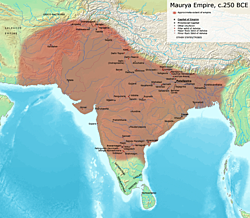 The Maurya Empire is founded