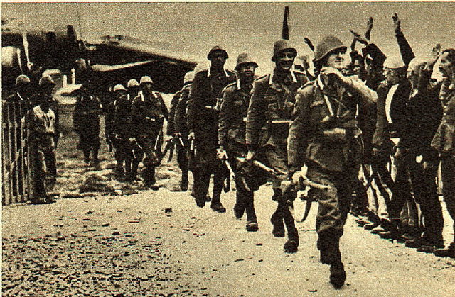 Italian troops conquer Ethiopia