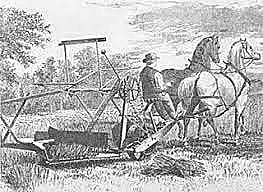 Segador de trigo mecánico