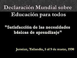 Conferencia Mundial sobre Educación para todos