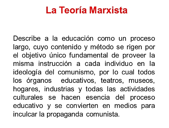 Teoría Marxista