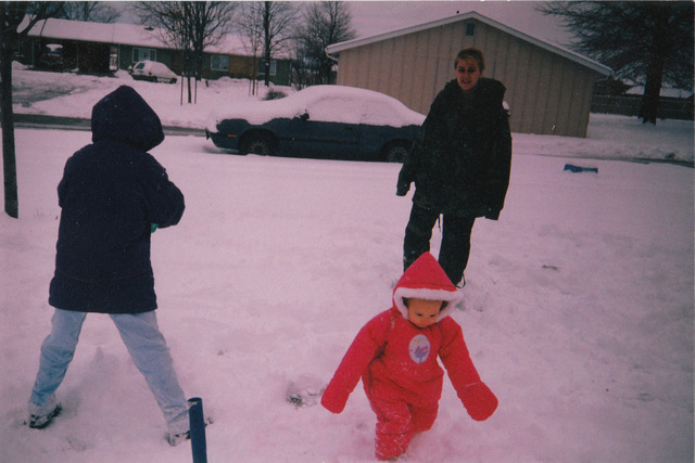 Hace 13 años y seis meses, vi la nieve. por la primera vez.