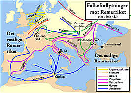 Folkevandringstida begynner