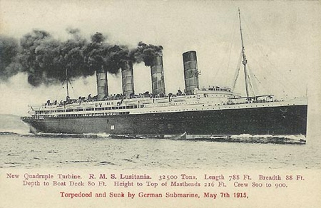 Lusitania Sunk