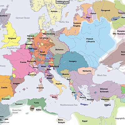 Timeline: Det nye Europa tar form (1400-1700)