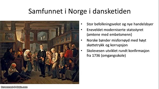 Eneveldet innføres i Danmark-Norge