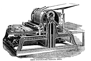 Steam pwoered Rotary Printing Press