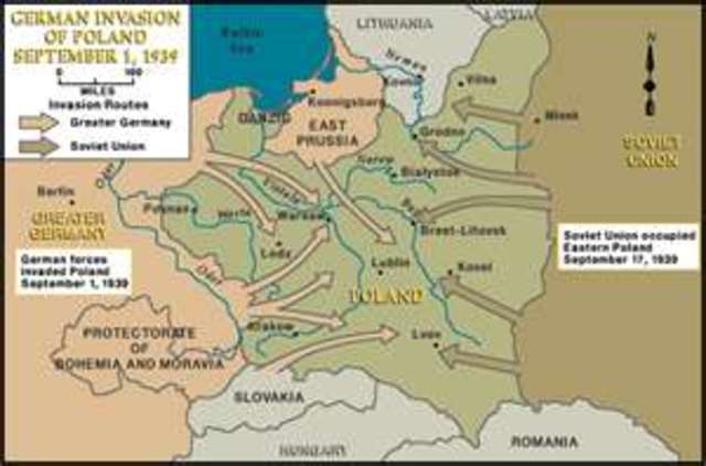 Italy enters the war on the side of Germany