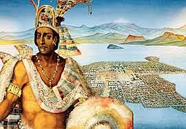 Spanske erobrere beseirer aztekerriket