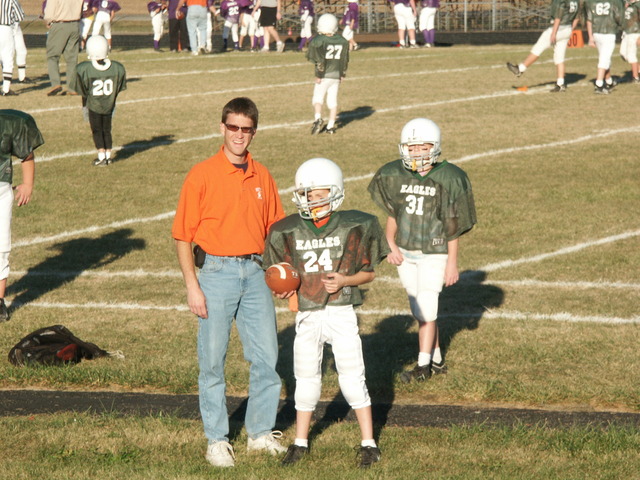Hace seis años y cuatro meses que mi padre y yo tuvieron este partido de futbol americano.