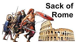 The Visigoths sack Rome