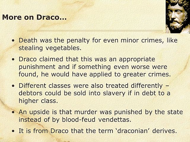 Draco’s Code of Law