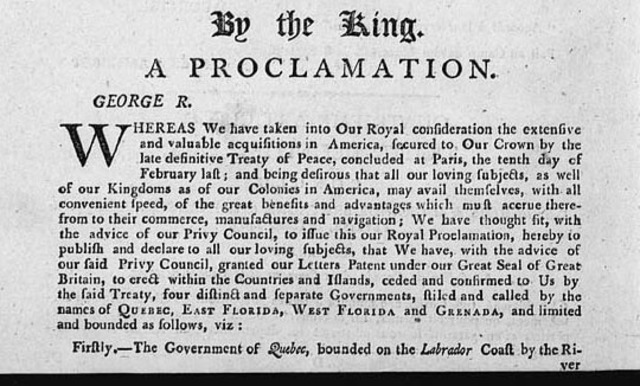 Proclamation of 1763