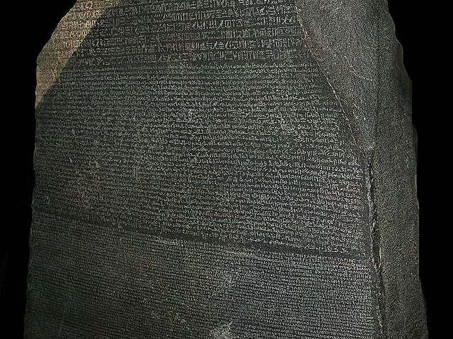 The Rosetta Stone is discovers by Napoleons army